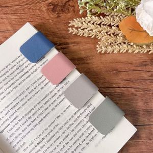 Magnetic PU Leather <b>Bookmark</b> Handmade <b>Bookmark</b> Practical Book Page Clips Promotional <b>Bookmark</b> Book Lover's Gift - Product Image 1