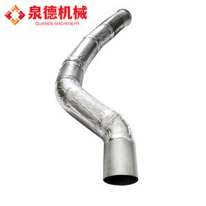 Conjunto de Tubo de Escape para Camión Bomba/Hormigonera Mercedes-Benz 3344, Tubo de Escape de Titanio Compatible con Modelos Clase C y S - Product Image 1