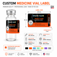 Fabrication de modèles de conception gratuits pour étiquettes de flacons, emballages de flacons de 2 ml, 3 ml, 10 ml, étiquettes de flacons avec impression holographique