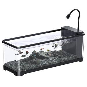 <span class=keywords><strong>Aquarium</strong></span> écologique pour l'aménagement paysager domestique, réservoir de poissons en plastique transparent, <span class=keywords><strong>aquarium</strong></span> en acrylique de bureau avec filtre latéral - Product Image 6
