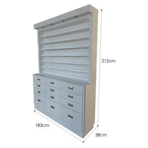 Meuble de présentation moderne en bois pour poudres de vernis à ongles et gel, avec couleur personnalisable, ensemble de mobilier de salon, direct usine - Product Image 6