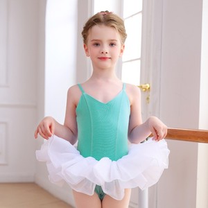 Vestido de Ballet para Niñas, Tutú con Camisola y Falda de Tul en Capas, Traje de Danza de Poliéster para Entrenamiento - Product Image 2