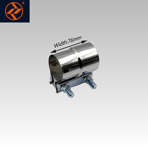 Giunto di testa di scarico regolabile in acciaio inossidabile da 2.75 pollici lucido - Product Image 2