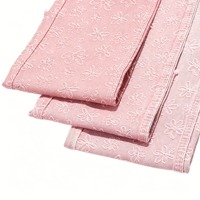 Tissu denim tricoté jacquard en forme de fleur, 80 % coton, bleu, pour textile de maison, filles, 10,5 oz, poids lourd, résistant à l'abrasion, haute qualité