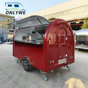<span class=keywords><strong>ONLYWE</strong></span> Camion de nourriture mobile entièrement équipé Camion de nourriture à crêpes Concession Remorque avec extension Petit chariot de nourriture d'entreprise - Product Image 1