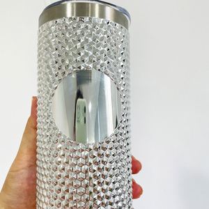 Vaso de Acero Inoxidable Brillante de 23oz con Diseño de Durian y Logotipo Personalizable, con Pajita de Plástico, desde Almacén de EE. UU. - Product Image 3