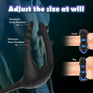 Boîte personnalisée gratuite-Anneau vibrant réglable pour pénis Anneaux <span class=keywords><strong>de</strong></span> massage <span class=keywords><strong>de</strong></span> la prostate Produits pour adultes Ceinture <span class=keywords><strong>de</strong></span> <span class=keywords><strong>chasteté</strong></span> pour pénis vibrant - Product Image 4
