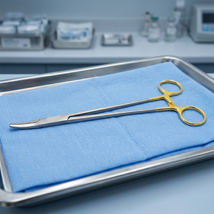 Stainless Steel Heaney Needle <b>Holder</b> Manual CE Certified Surgical Instrument Class I For Operating Room Use By GS - Product Image 3