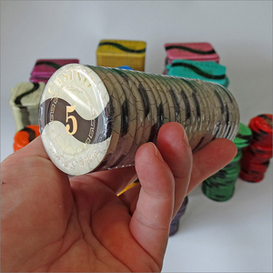 Fichas de póquer al por mayor de varias especificaciones Fichas de póquer con estampado de oro acrílico Fichas de póquer personalizadas Formas redondas <span class=keywords><strong>y</strong></span> cuadradas - Product Image 5