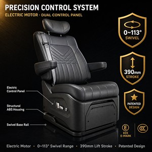 Siège de voiture pivotant programmable en cuir de luxe, capacité de levage pour fauteuil roulant de 150 kg, pour personnes handicapées - Product Image 1