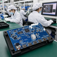 Layanan Manufaktur PCB (Printed Circuit Board) dan PCBA yang Dicetak Sesuai Pesanan - Material Rogers, Finishing Permukaan ENIG, Perisai RF/EMI, ODM & OEM