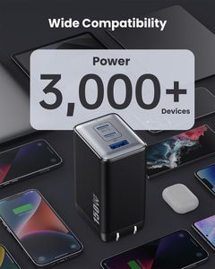 อะแดปเตอร์ชาร์จ GaN พับได้ 65W USB-C ช่องเสียบเดียว ชาร์จเร็ว PPS สำหรับแล็ปท็อป โทรศัพท์มือถือ หูฟัง MacBook <span class=keywords><strong>iPad</strong></span> - Product Image 4