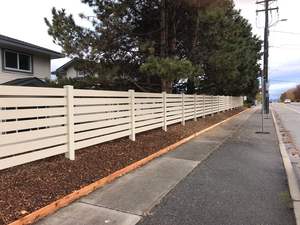 Panneaux de clôture en PVC semi-intimité <span class=keywords><strong>Showtech</strong></span> 6x8 pieds, résistants à la pluie et au vent, clôture de jardin en vinyle d'extérieur, panneaux durables - Product Image 5