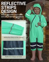 Nouvelle veste de pluie une pièce pour enfants, imperméable et coupe-vent, pour garçons et filles, en taffetas de polyester épais et imperméable