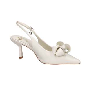 Gold & Gold Donna Slingback Pumps 7.5 Cm <b>Heel</b> <b>White</b> Size 36 - Product Image 2