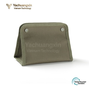 Pochette en toile pour boîte à mouchoirs, sac de rangement pour pique-nique en plein air, vert, support de mouchoirs portable pour voiture, maison, bureau - Product Image 3