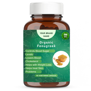 Cápsulas de alholva orgánicas de alta calidad, 100% puro, mejor para estimular la inmunidad, cultivo salvaje - Product Image 1