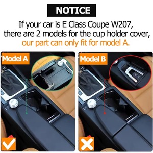 Trung tâm giao diện điều khiển uống cup chủ Bìa màn trập bên ngoài khung bìa cho Mercedes Benz C E Class w204 w207 W212 2046807607 2046800207 - Product Image 6