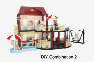 Sản Xuất Bán Buôn Đồ Chơi Nhựa Biệt Thự Đồ Chơi Set Búp Bê Nhà Cho Cô Gái - Product Image 3