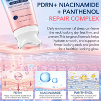 Crème Gua Sha Raffermissante YECUCE PDRN au Collagène et Rétinol pour le Cou, Anti-rides et Liftante, avec Masseur pour Soin de la Peau