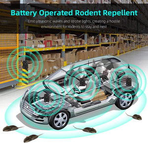 Saijzek OEM Interior Exterior 12V-24V 8 LED Flash ultrasónico <span class=keywords><strong>ratones</strong></span> ratas <span class=keywords><strong>repelente</strong></span> de roedores bajo el capó Marten <span class=keywords><strong>repelente</strong></span> para coche - Product Image 4