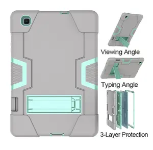 Custodia in gomma ibrida a doppio strato resistente ai paraurti per Samsung tab S6 Lite P620 P619 2024 cavalletto