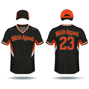Ensemble de maillots de baseball rouge et blanc pour femmes, sublimation numérique sur toute la surface, chemises de baseball personnalisées, boutons, surdimensionné - Product Image 5