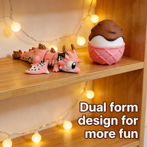 Huevo 3D Encantado con Miniatura en el Interior, Hecho a Mano, Impreso, Coleccionable, Decoración y Regalo de Fantasía, Dragón y Huevo de Fruta del Dragón - Product Image 6