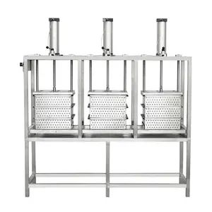 JOSTON Stainless steel Pneumatic 1 to 3 Bars Remove Vat Dairy Milk Cutting Drain Drier Cheese Press Water Basket Equipment