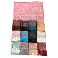 Écharpe longue à pampilles motif fleur de cajou, style ethnique classique, populaire, style chinois, en polyester, pour l'automne, best-seller transfrontalier