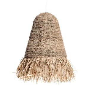 Lampe suspendue en raphia Gu Teng Ge Lighting, style Wabi Sabi, 5-10m, pour restaurants, bars, hôtels, salons - Product Image 5