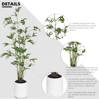 Oh Arts Wholesale 5ft 150cm Plantes et fleurs artificielles, Bonsaï de simulation, Arbre de bambou ventru, Plantas Artificiales