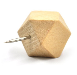 หมุดไม้รูปทรงเรขาคณิต 50 ชิ้น สำหรับตกแต่งกระดานปักผ้า แผนที่ รูปภาพ ปฏิทิน - Product Image 4