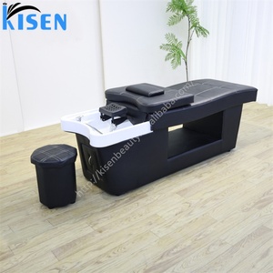 KISEN Équipement économique de massage et de beauté pour salon, lit de spa japonais pour la tête, fauteuil de lavage avec thérapie aquatique et vapeur, housse en plastique - Product Image 4