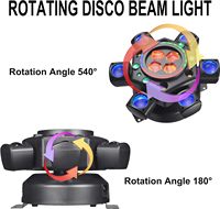 Projecteur à tête mobile RGBW haute puissance 150W à 6 bras avec contrôle multi-modes DMX/AUTO/VOICE pour spectacle laser de scène DJ