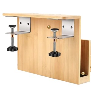 Wooden Desk Side <b>Storage</b> Rack Adjustable <b>File</b> Organizer For Office Stationery Holders - Product Image 5