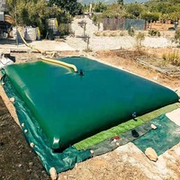Réservoir d'eau gonflable en PVC imperméable avec filet, taille personnalisée, réservoir à pression avec capacité de 500 à 6500 gallons
