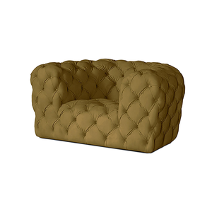 High End Modern Living Room Luxury Quilted Button Tufted Velvet Sofa For Hotel Furniture