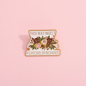 TU PEUX INGÊTER un SATCHEL <span class=keywords><strong>de</strong></span> RICHARDS émail broche bouquet <span class=keywords><strong>de</strong></span> fleurs broches revers Badge bijoux cadeau pour les amis - Product Image 3
