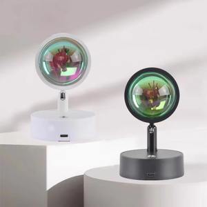 Lámpara Inalámbrica de Atardecer, Proyector de Luz Nocturna, Decoración para el Hogar, Lámpara de Pared, Vitrina de Cocina, Armario, Dormitorio, Lámparas de Lectura para RV - Product Image 6