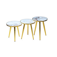 Table basse moderne en acrylique durable pour petits espaces avec pieds en métal, table d'appoint pour canapé