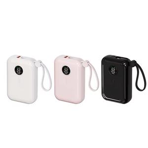 Chargeur de batterie personnalisé M-Queen 5V3A, charge rapide, mini power bank, porte-clés portable, power bank avec câble, power bank 10000mAh - Product Image 1