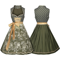 Robe Dirndl bavaroise, costume d'Oktoberfest, tenue de festival de la bière allemande avec tablier, tailles S-XXL, vente en gros OEM