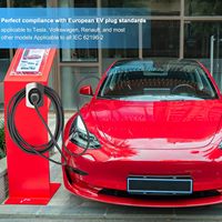 Support mural pour connecteur EVSE de type 2, organisateur de câble de chargeur EV durable, boîte de rangement murale