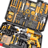 Kit de perceuse électrique multifonctionnelle avec batterie au lithium, garantie 1 an, pour travaux industriels, rénovation domestique, bricolage, entretien quotidien, OEM, coffret rigide