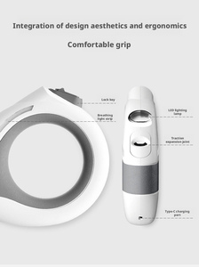 <span class=keywords><strong>Laisse</strong></span> de <span class=keywords><strong>chien</strong></span> rétractable automatique avec lumière LED de 10 pieds, rechargeable, en PP solide + cuir, luxe, mode, mains libres, pour animaux de compagnie - Product Image 5