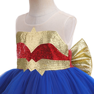 Disfraz de Princesa para Niños, Disfraz de Carnaval, Disfraz de Televisión y Cine, Disfraz de Wonder Girls, Vestido con Falda Abullonada - Product Image 4