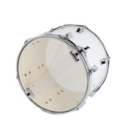 Tambour de fanfare blanc personnalisable de 14''x10'' avec sangle pour les performances de bandes et les défilés
