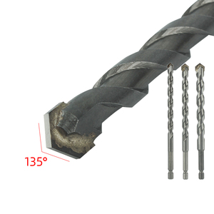 Quick-fit Shank Hammer Drill <strong>Bits</strong> Set 4/5/6/8/10/12mm Cross Type Tungsten Carbide Alloy Hole Saw for Masonry Concrete Stone - Product Image 1