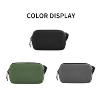 Housse de rangement pour câbles en tissu de voyage avec fermeture éclair, étanche, antichoc, anti-poussière, durable, pour appareils électroniques numériques, organiseur de gadgets USB